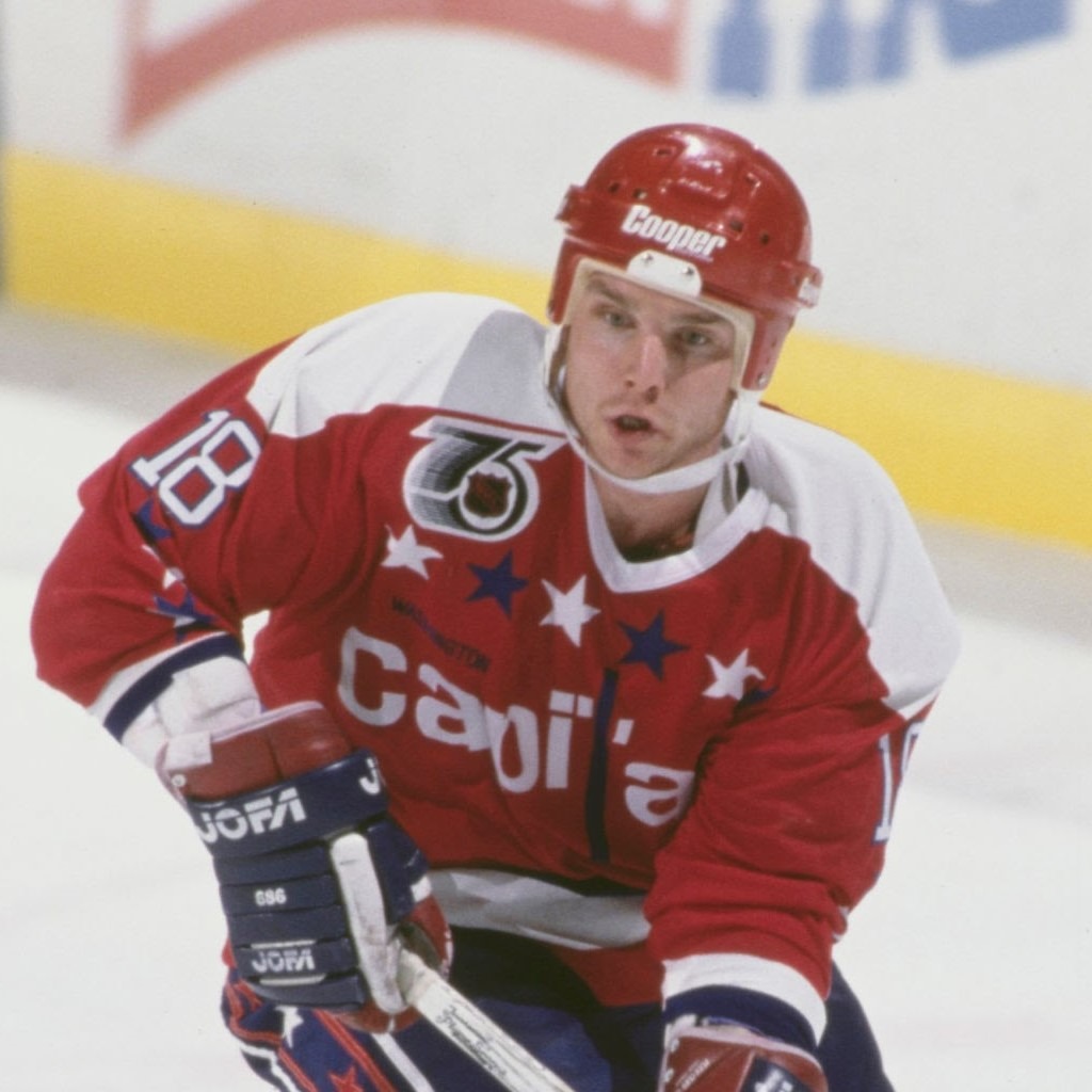 eagles4life.org 1ST ANNUAL E4L POKER FUNDRAISING 2024 Randy Burridge Randy Burridge #18 of Canada and Left Wing for the Washington Capitals in motion skating on the ice during the NHL Prince of Wales Conference Adams Division game against the Buffalo Sabres on 18th December 1991 at the Buffalo Memorial Auditorium in Buffalo, New York, United States. The game was tied 2 - 2. (Photo by Rick Stewart/Allsport/Getty Images)